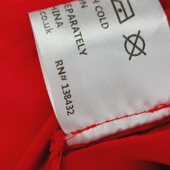 ModCloth x Collectif Classic Red Wrap Summer Midi Waist Tie Dress P5470 - Picture 8 of 9